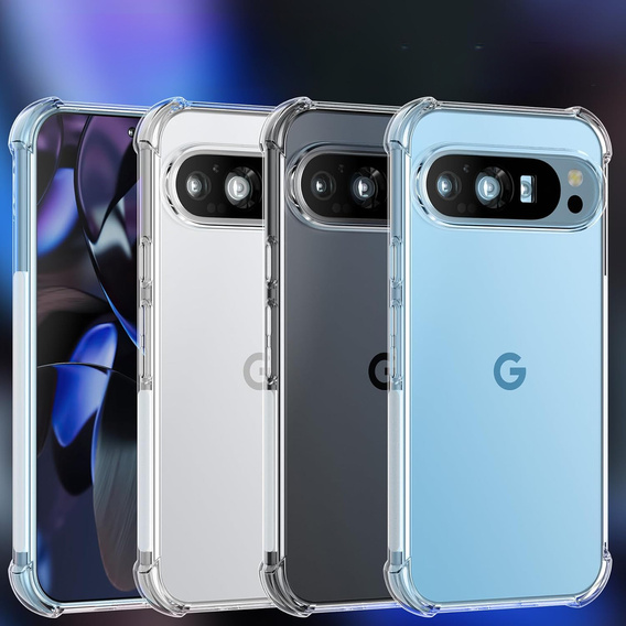 Obal na mobil pre Google Pixel 9 Pro, Dropproof, priehľadné