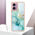 Ochranné puzdro pre Motorola Moto G24 / G24 Power / G04, Marble Slim Case, zelený