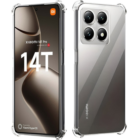 Obal na mobil pre Xiaomi 14T, Dropproof, priehľadné