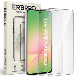 2x tvrdené sklo ERBORD 9H Hard Glass na displeji pre Samsung Galaxy A56 5G