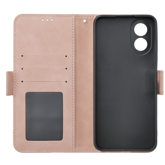 Klapkové puzdro pre Oppo A38 4G / Oppo A18 4G, Card Slot, ružové