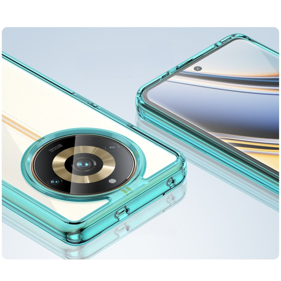 Obal na mobil pre Realme 11 Pro 5G / 11 Pro+ 5G, Fusion Hybrid, transparentné / modré