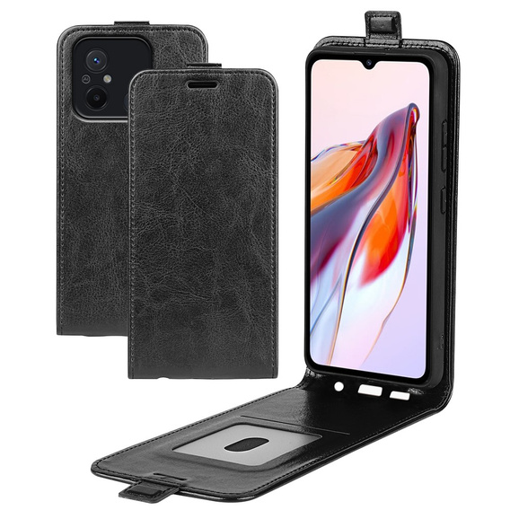 Klapkové puzdro pre Xiaomi Redmi 12C, Flip, čierne