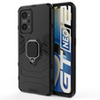 Obal na mobil pre Realme GT 2 / Realme GT Neo 2, Kickstand Ring, čierne