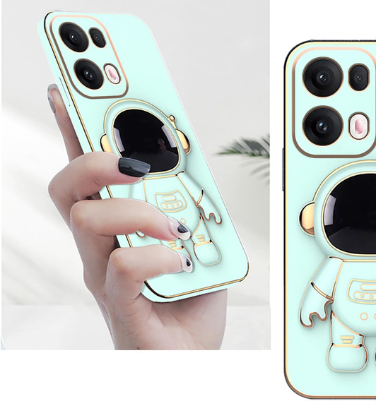 Obal na mobil pre Oppo Reno 13, Astronaut, zelený