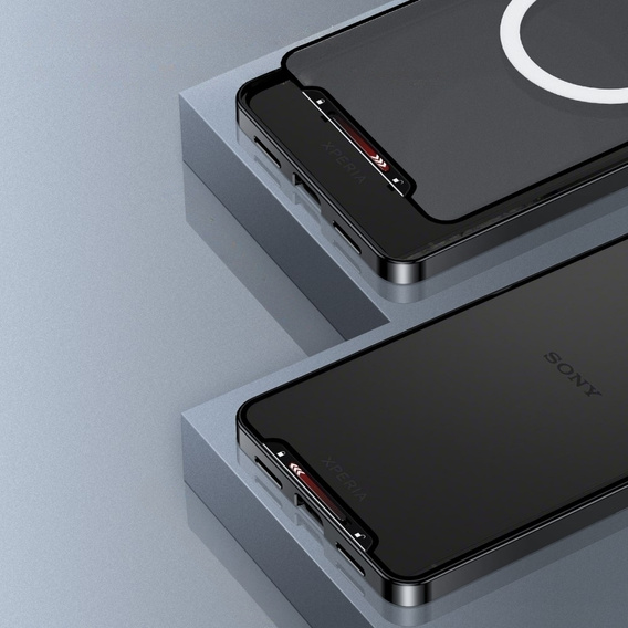 Ochranné puzdro na fotoaparát pre Sony Xperia 5 V, CamShield MagSafe, transparentné / čierne