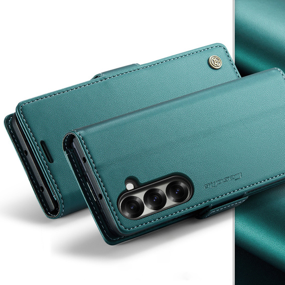 CASEME Litchi Wallet flipové puzdro pre Samsung Galaxy Z Fold7 5G