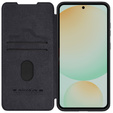Flipové puzdro NILLKIN pre Samsung Galaxy S24 FE, CamShield Qin Pro, kožené, čierne