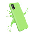 Obal na mobil pre Samsung Galaxy A02s, Silicone Lite, svetlozelené