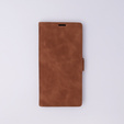 Puzdro pre Samsung Galaxy S24 Ultra, ERBORD Vintage, peňaženka s chlopňou, hnedé