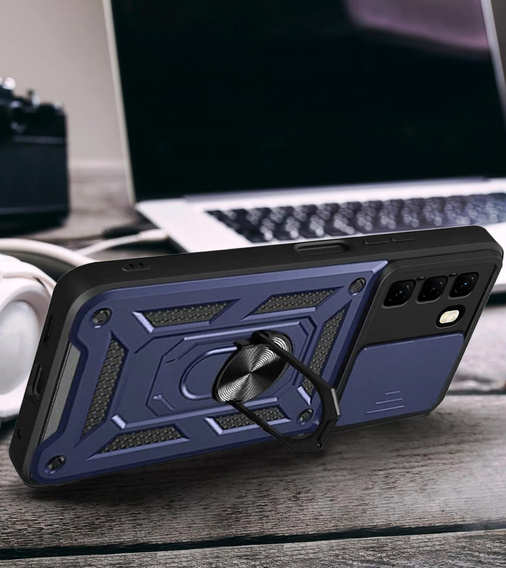 Obal na mobil pre Infinix Hot 50 Pro+ 4G, CamShield Slide, modré