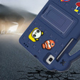 Detské puzdro pre Samsung Galaxy Tab A7 Lite 8.7 T220/T225, Cute Patterns, so stojanom, tmavomodré