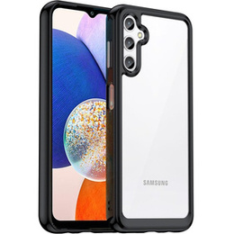 Obal na mobil pre Samsung Galaxy A14 4G/5G, Fusion Hybrid, transparentné / čierne