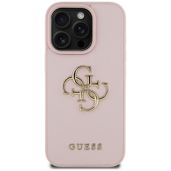 Puzdro GUESS Grained Big 4G a Classic Logo pre iPhone 16 Pro