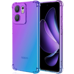Puzdro pre Oppo Reno 13F / Oppo Reno 13FS, Gradient Dropproof, Fialová / modrá