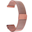 Bransoleta Milanese z teleskopem 22mm, Rose Pink