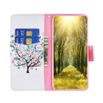 Klapkové puzdro pre Samsung Galaxy M34, Wallet, colorful tree, biele