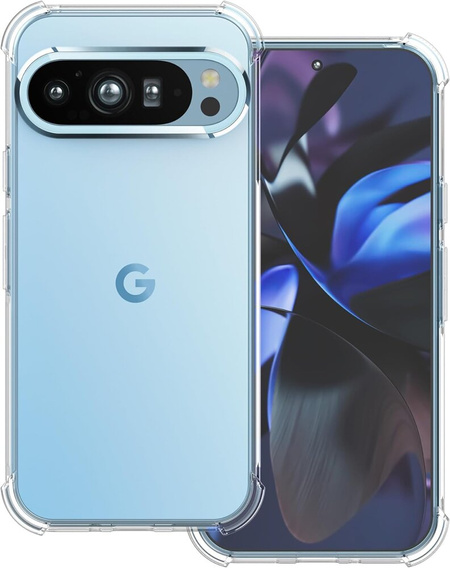 Obal na mobil pre Google Pixel 9 Pro, Dropproof, priehľadné