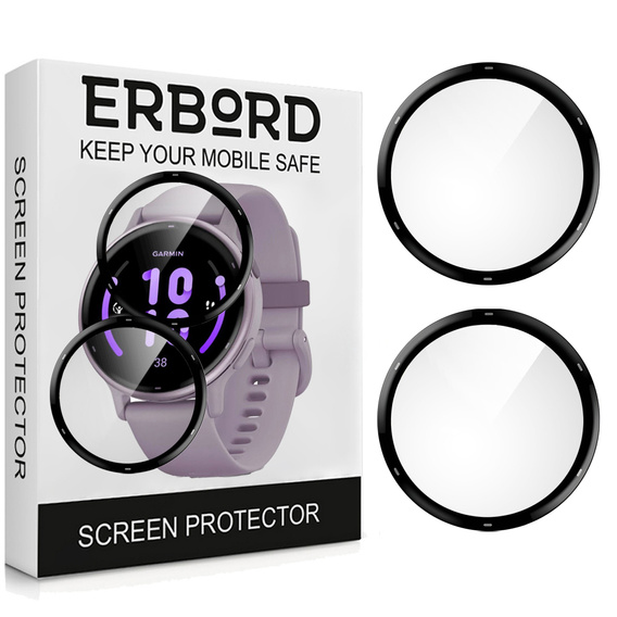 2x hybridné sklo ERBORD pre Garmin Vivoactive 5