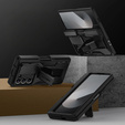 Puzdro pre Samsung Galaxy Z Fold6 5G, séria Tongate MECH so stojanom, čierne
