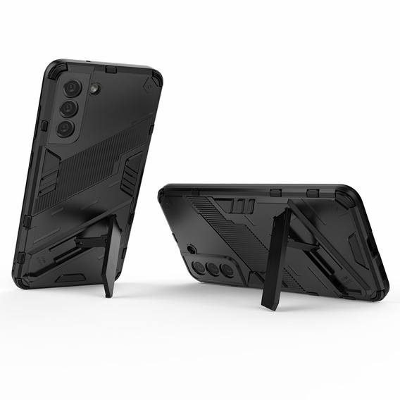 Puzdro pre Samsung Galaxy S21 FE, Military kickstand, modré