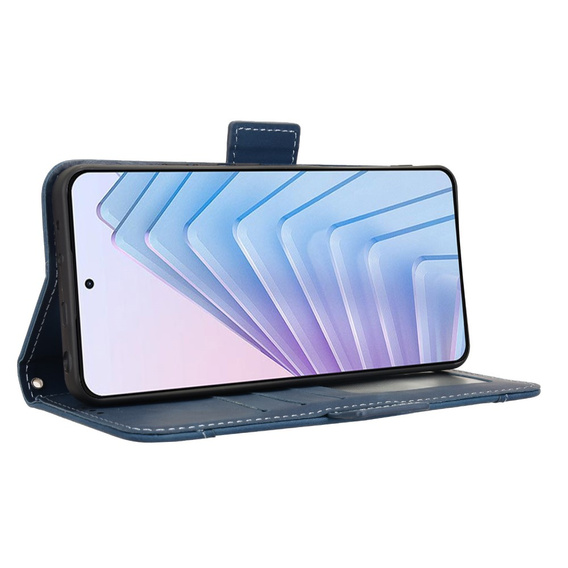 Klapkové puzdro pre Xiaomi Redmi Note 14 4G, Card Slot, tmavomodré