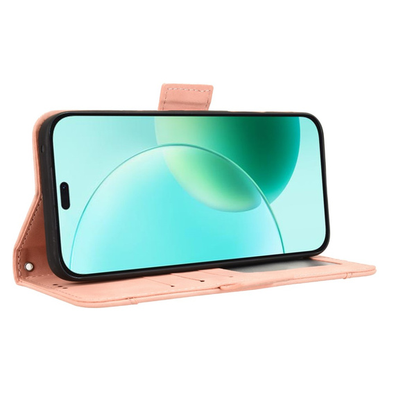 Klapkové puzdro pre Honor 400 Lite, Card Slot, ružové