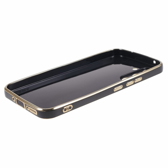 Puzdro pre Samsung Galaxy A25 5G, Glamour CamShield, čierne + 9H sklo