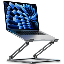 Hliníkový stojan na notebook, ERBORD ProDesk Stand, sivý