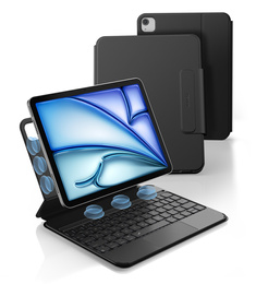 Puzdro s klávesnicou pre iPad Air 11" 2025/2024 (7./6. generácia) / Air 10,9" 2022/2020 (5./4. generácia) / Pro 11" 2022/2021/2020/2018 (4./3./2./1. generácia), Dexnor Magnetic Keyboard Touchpad