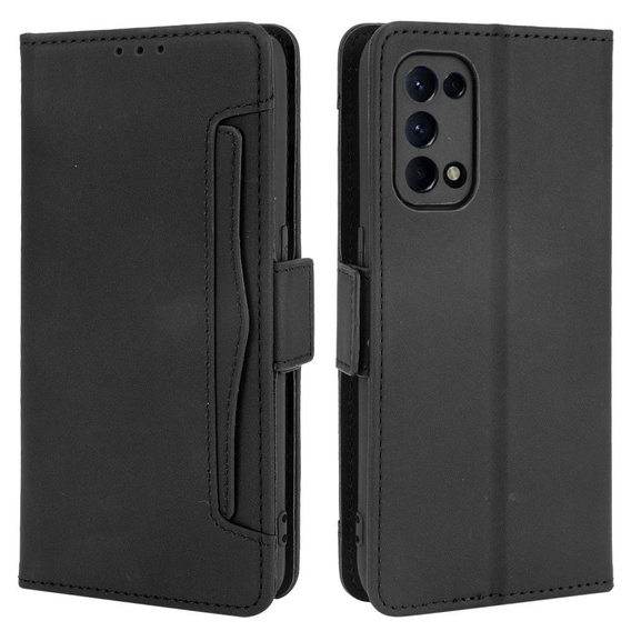 Klapkové puzdro pre Oppo Reno 5 5G, Card Slot, čierne