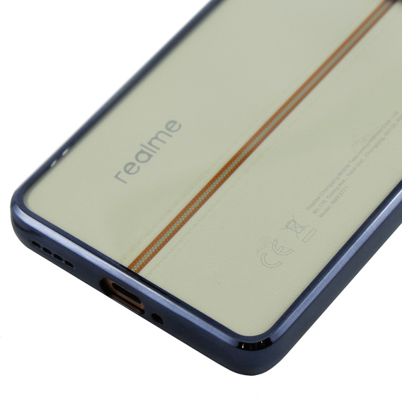 Puzdro pre Realme 11 Pro 5G / Pro+ 5G, Electroplating Frame, transparentné / čierne