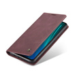 CASEME puzdro pre Xiaomi Redmi Note 8 Pro, Leather Wallet Case, červené
