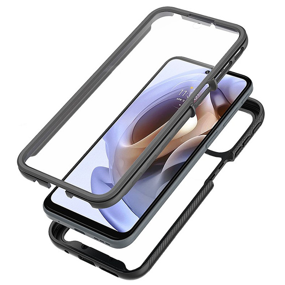 Puzdro pre Motorola Moto G51 5G, Shockproof, s fóliou, modré