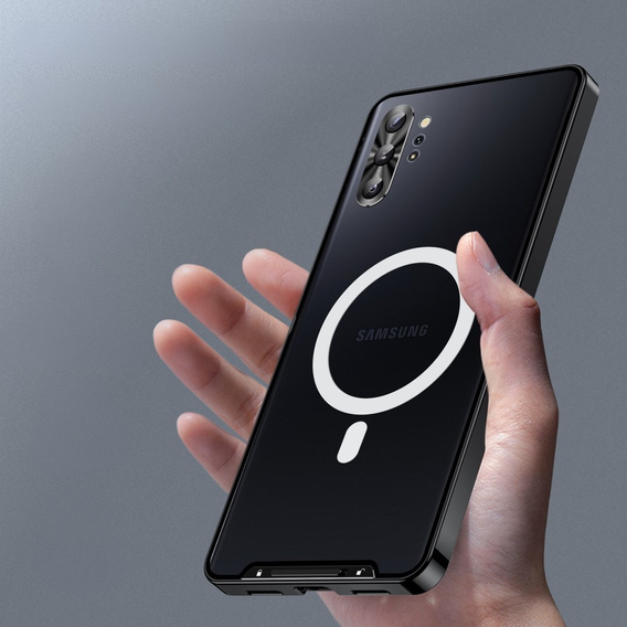 Ochranné puzdro na fotoaparát pre Samsung Galaxy Note 10+ Plus, CamShield MagSafe, transparentné / čierne