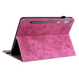 Puzdro s chlopňou pre Lenovo Tab P12, flower, ružové