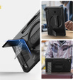 Obrnené puzdro pre Samsung Galaxy Tab S10 Lite / S10 FE / S9 FE / Tab S9, Dexnor Full Body, čierne
