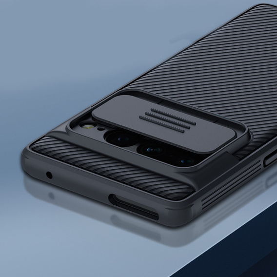 Puzdro pre Google Pixel 7 Pro 5G, pancierované Nillkin, CamShield Pro, čierne