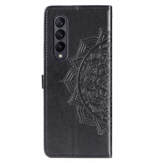 Klapkové puzdro pre Samsung Galaxy Z Fold 4 5G, Mandala, čierne