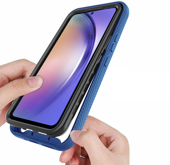 Puzdro pre Samsung Galaxy A54 5G, Shockproof, s fóliou, modré
