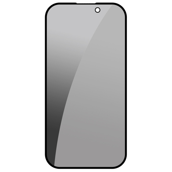 2x tvrdené sklo na ochranu súkromia pre iPhone 15 Plus, ERBORD 9H Easy App Anti-Peep