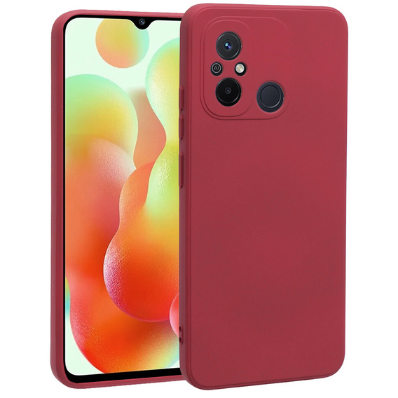 Obal na mobil pre Xiaomi Redmi 12C, Silicone Lite, červené