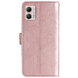 Klapkové puzdro pre Motorola Moto G53 5G, Mandala Flower, ružové rose gold