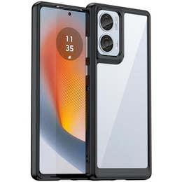 Obal na mobil pre Motorola Edge 50 Fusion 5G, Fusion Hybrid, transparentné / čierne