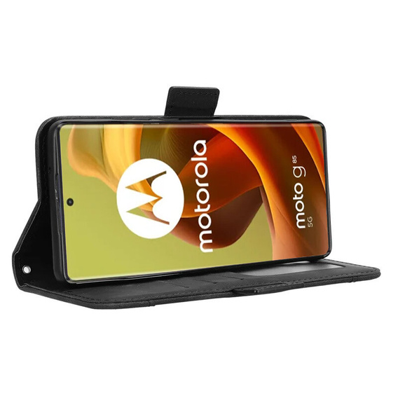 Klapkové puzdro pre Motorola Moto G85, Card Slot, čierne