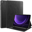 Puzdro pre Samsung Galaxy Tab S10 Lite / S10 FE / S9 FE, Business Card and Pen Slot, čierne