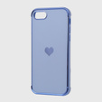 Obal na mobil pre iPhone 7/8/SE 2020/SE 2022, Electro heart, modré