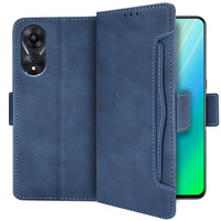 Klapkové puzdro pre Oppo A98 5G, Card Slot, modré