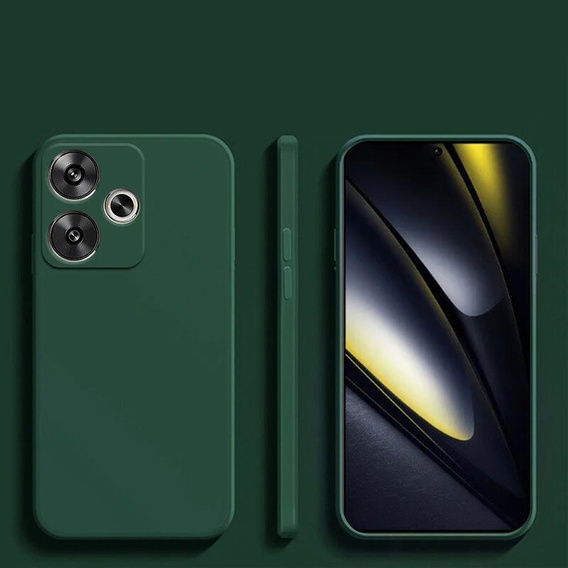 Obal na mobil pre Xiaomi Poco F6, Silicone Lite, zelený