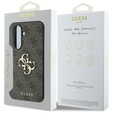 GUESS Obal na mobil pre Samsung Galaxy A56 5G, 4G Big Metal Logo, hnedé